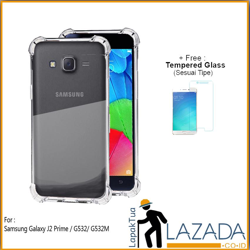 Lapak Case - Softcase Anti Crack Silikon Casing Anticrack Anti Bentur Terbaik Untuk Samsung Galaxy J2 Prime / G532 / G532M / J2 Ace Free Tempered Glass