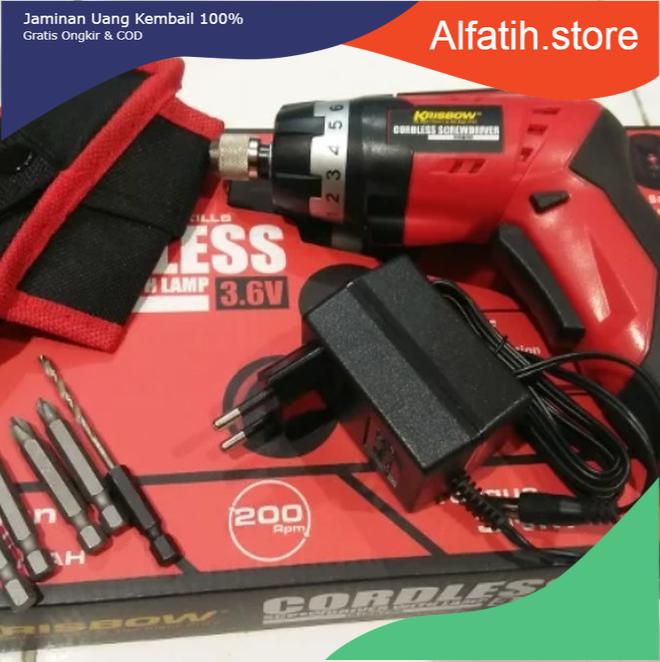 Krisbow cordless screwdriver hot sale