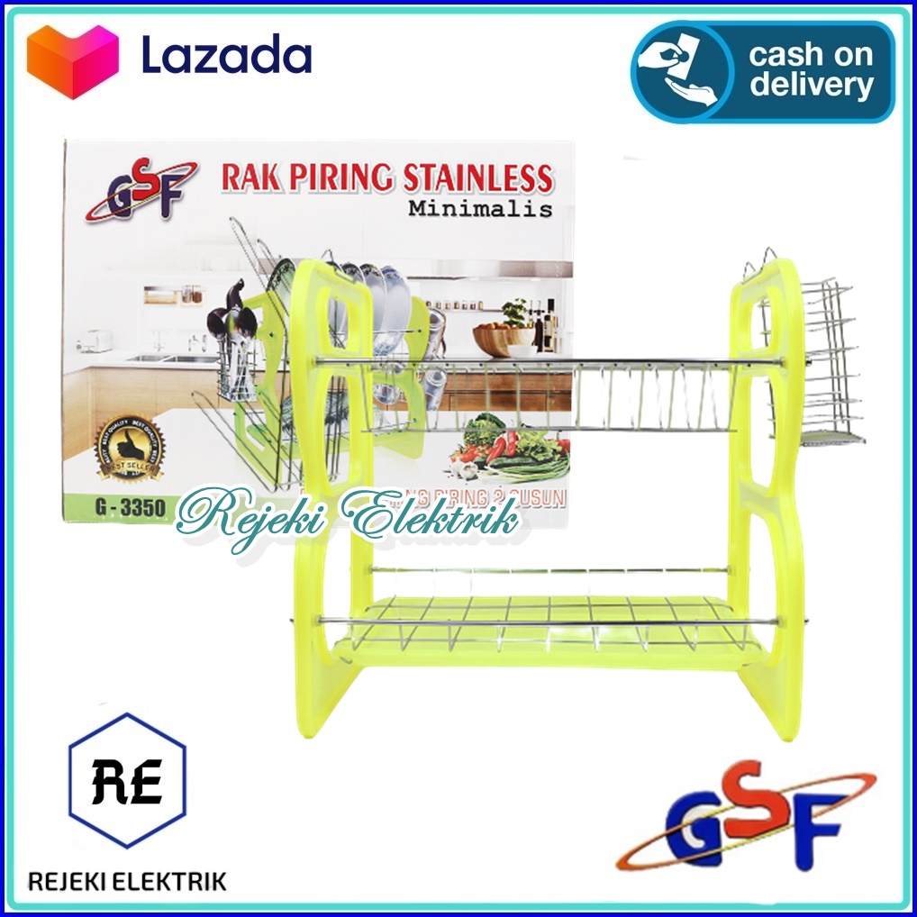 Rak Piring GSF G-3350 / Rak Piring Stainless 2 Susun / Rak Piring