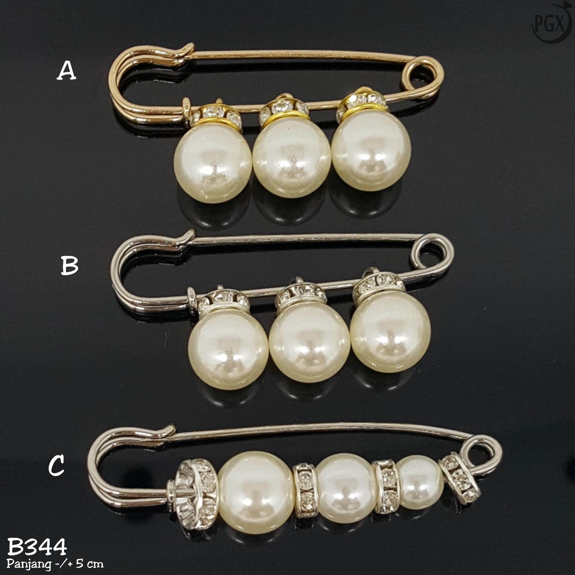 PGX Bros Peniti Mutiara Pearl Diamond - Aksesoris Hijab Jilbab - B344