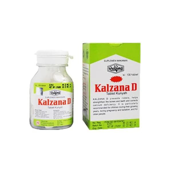 KALZANA D 100'S TABLET VITAMIN TULANG KALSIUM DAN VITAMIN D3 PADA ANAK