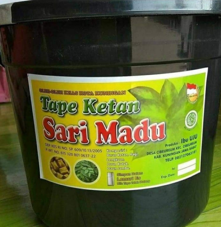 Tape Ketan Sari Madu Ember Besar Isi 80 Pcs Khas Kuningan Lazada