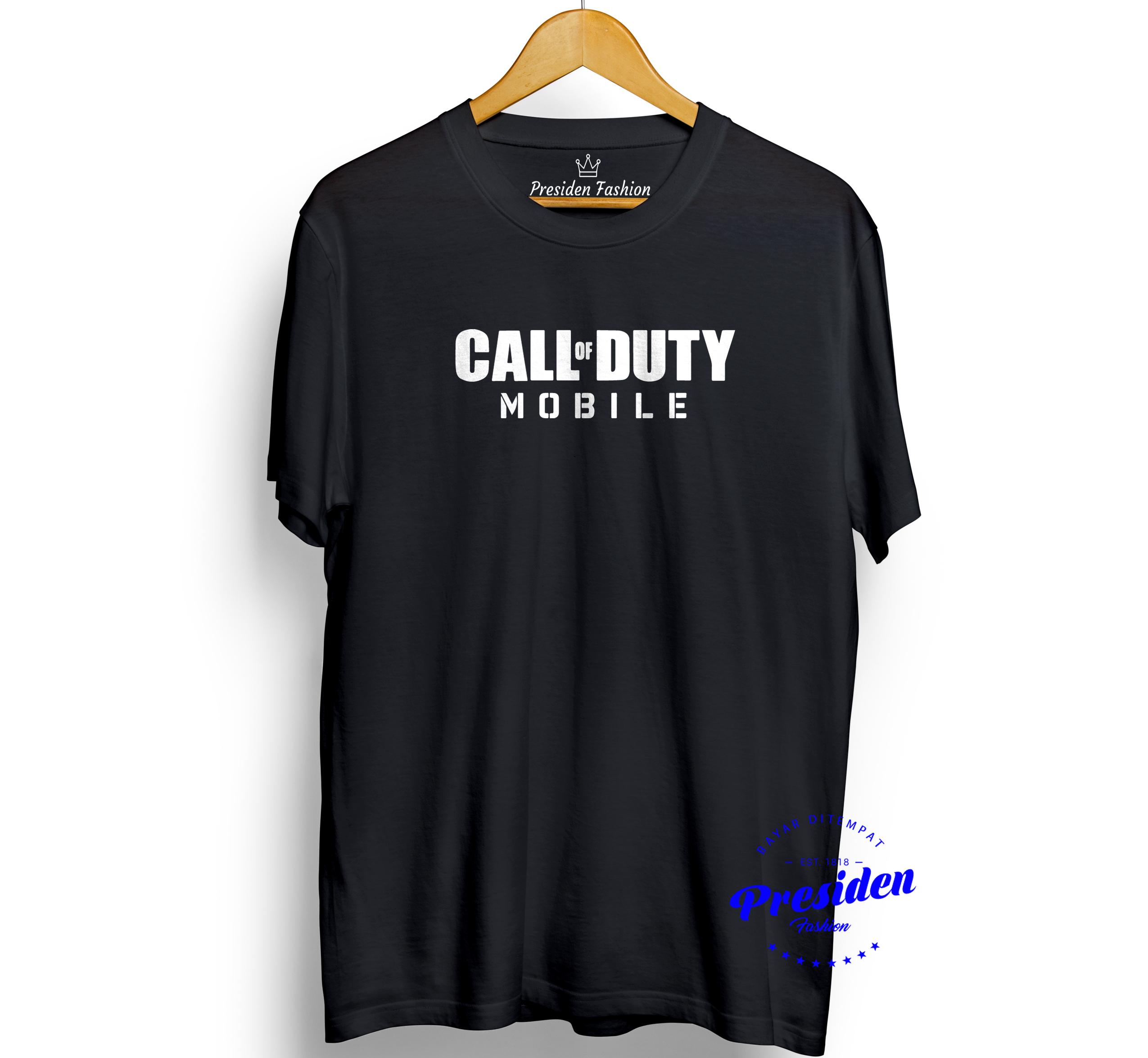 Presiden Fashion - kaos distro T-shirt fashion 100% soft combed 30s kaos pria kaos kaos sablon baju distro T-shirt gambar CALL OF DUTY gaming game esport terbaru murah 3d kata kata band metal rock atasan pria bandung wanita katun simple keren cowok cewek