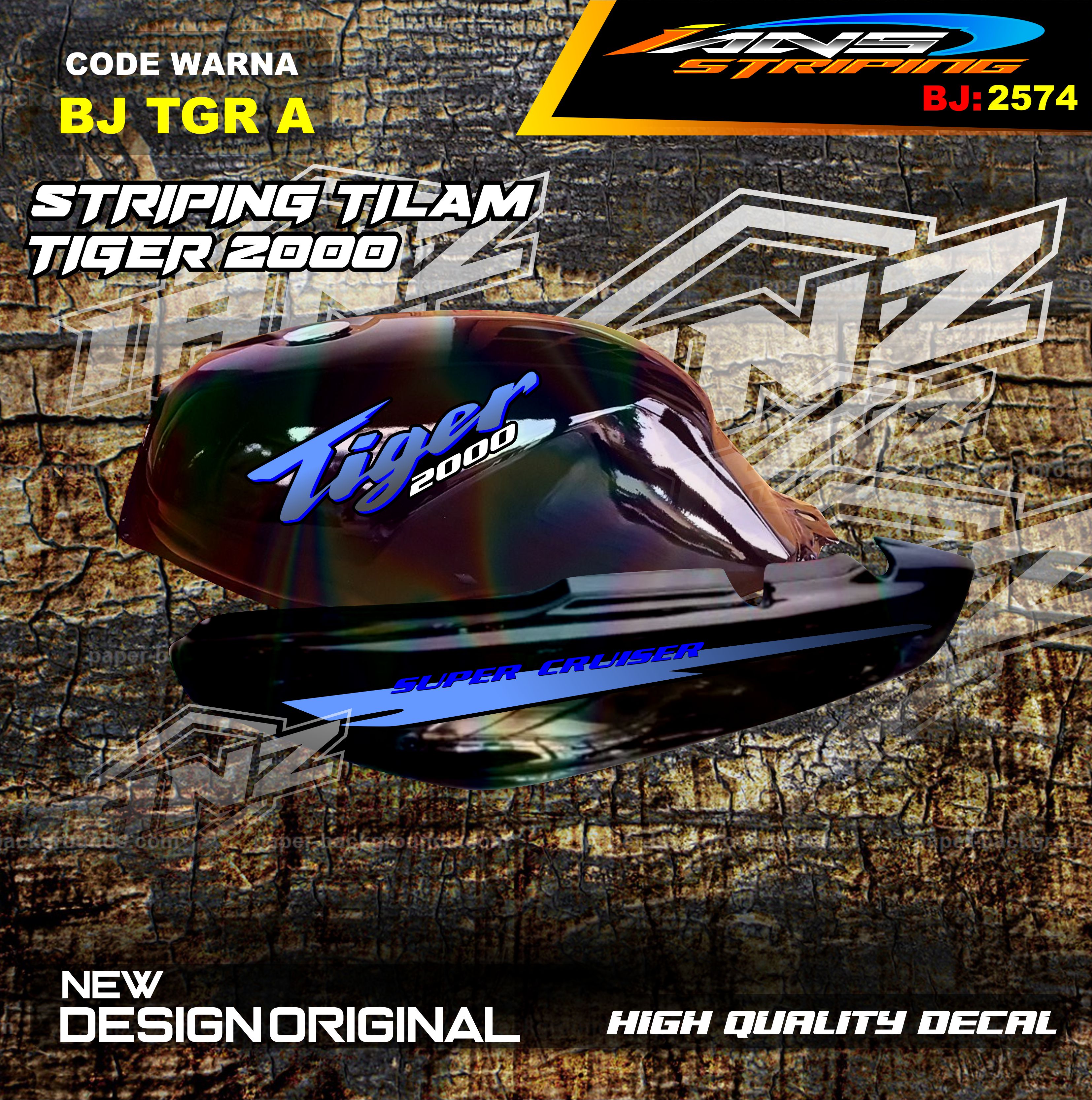 STIKER VARIASI MOTOR TIGER TERBARU / STRIPING TIGER REVO VARIASI