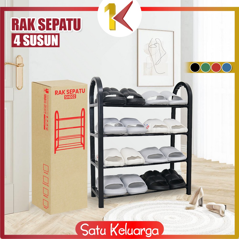 SK-C807 Rak Sepatu Sandal 4 Tingkat Penyimpanan Multifungsi Bahan ...