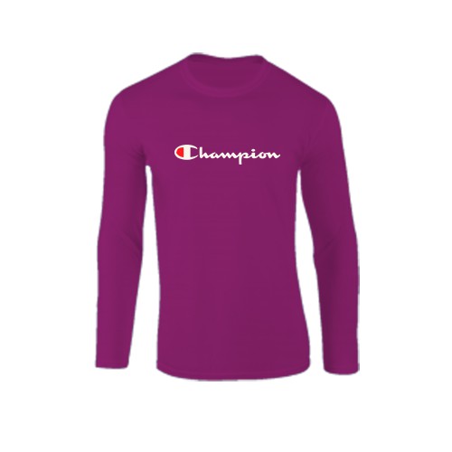 purple champion long sleeve shirt