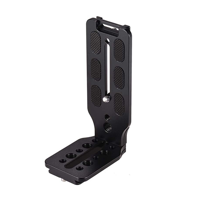 DSLR Camera L Bracket Quick Release Plate Vertical Universal L Bracket with 1/4 Inch Screw Arca