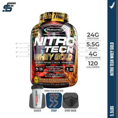 Muscletech Nitrotech Whey Gold 55lbs 55 lbs Muscle Tech Nitro Tech Whey Protein Isolate
