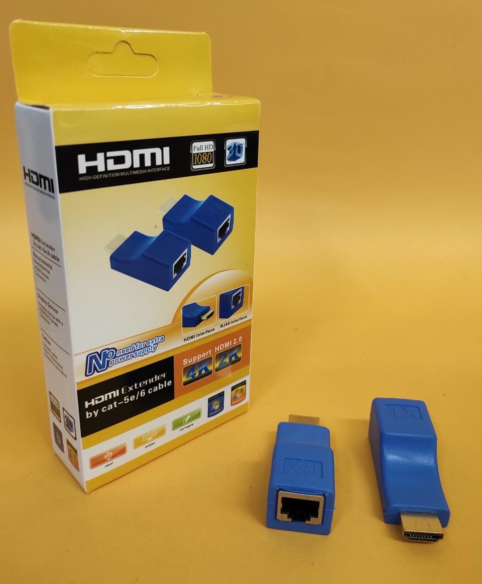 HDMI Extender 30Meter by Cat5 Cat6 Cable HDMI Extension RJ45 Lan Passive Lazada Indonesia