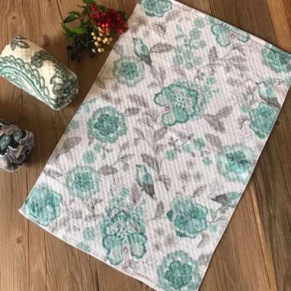 100% Cotton Khăn Mặt 100% Cotton Noel Hoa In Phong Cách Dân Tộc Rửa Đồ Gia Dụng Người Lớn Mềm Mại Hút Nước Flamingo