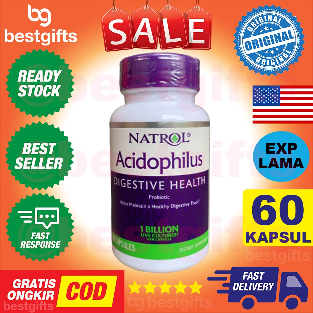 NATROL ACIDOPHILUS DIGESTIVE HEALTH PENCERNAAN KEMBUNG SUSAH BAB