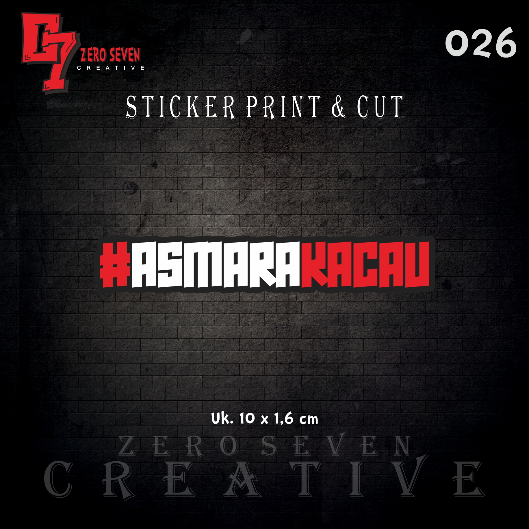 STIKER ASMARA KACAU / STIKER LUCU / STIKER KEREN / STIKER MOTOR ...