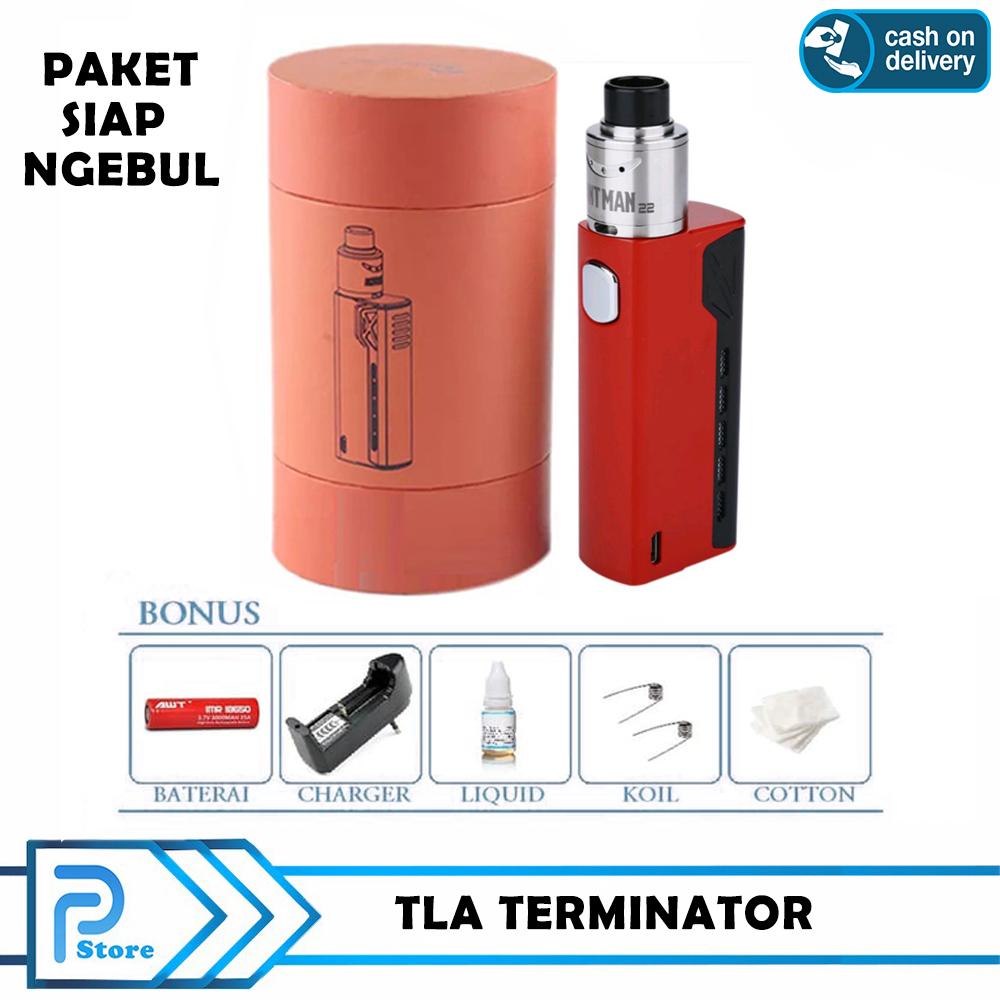 Paket Siap Ngebul TLA Terminator Rokok Elektrik Vape TLA + Free Baterai Coil Liquid Kapas dan Charger Paket Siap Ngebul TLA Terminator Rokok Elektrik Vape TLA + Free Baterai Coil Liquid Kapas dan Charger