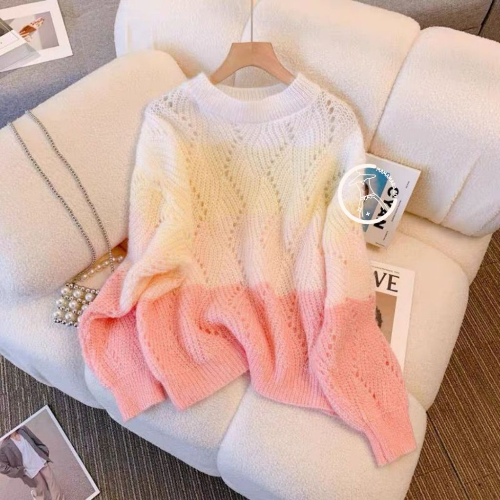 Sweater Rajut Colorful Knitwear Knitwear Polo Vintage United Color