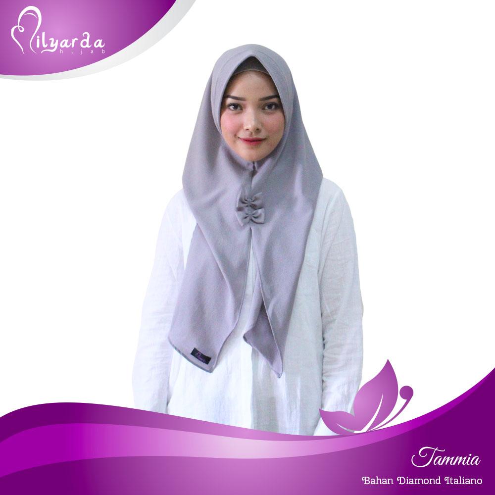hijab instan tammia fashion/ kerudung/jilbab syari/pashmina instan - (Abu Muda)