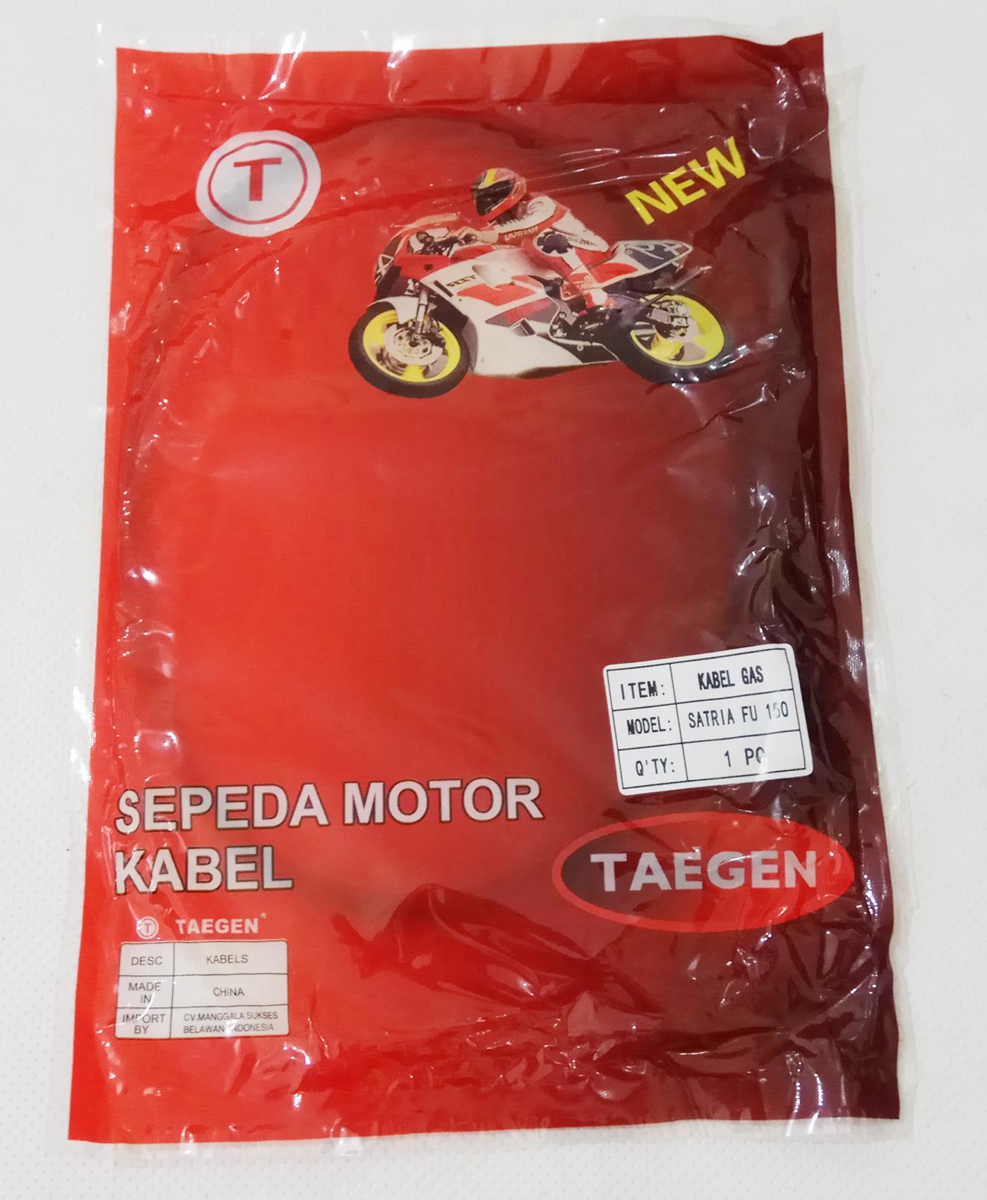 kabel gas. tali gas suzuki satria fu 150 karbu merek TAEGEN. fbl