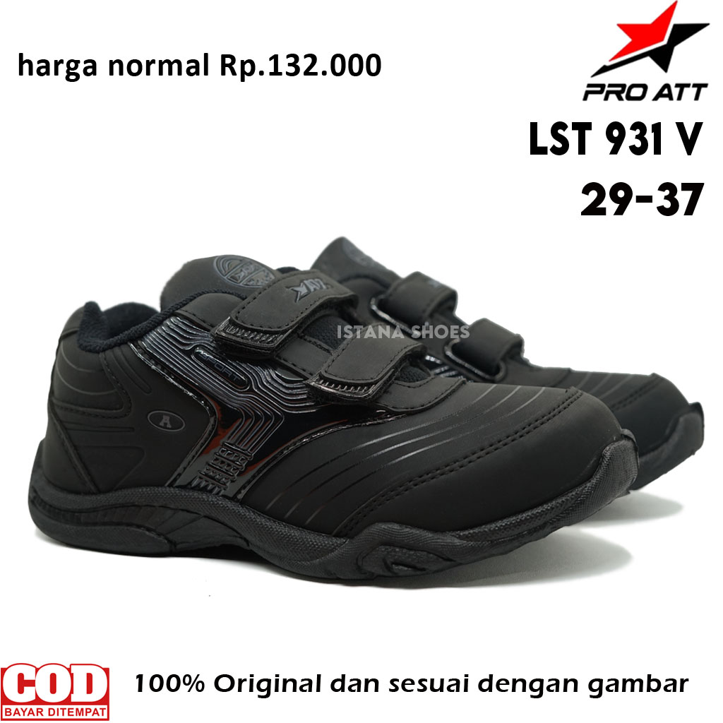 Sepatu Sekolah Anak Laki Laki Perempuan PRO ATT LST 931, Sepatu Sekolah