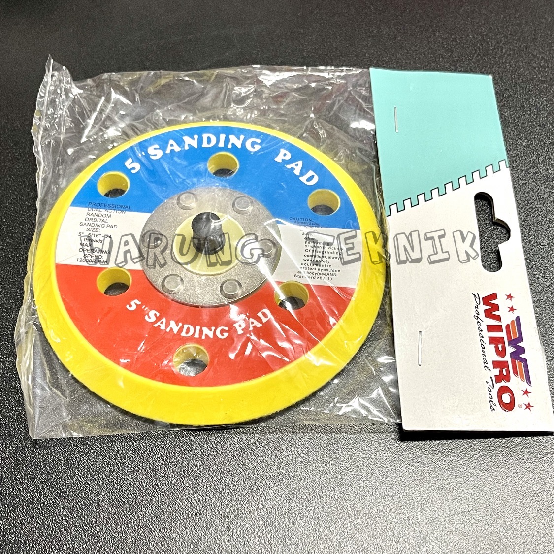 WIPRO 5" SANDING PAD TATAKAN POLES MESIN DUAL ACTION DAN AIR ORBITAL
