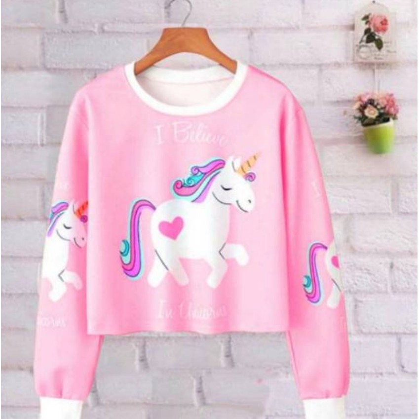 Sweater Unicorn Anak Baju Lengan Panjang Jaket Warna Pink COD Bayar  Ditempat | Lazada Indonesia
