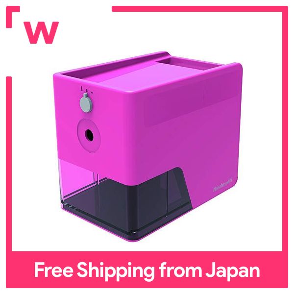 Nakabayashi electric pencil sharpener slim tray type pink DPS601KP