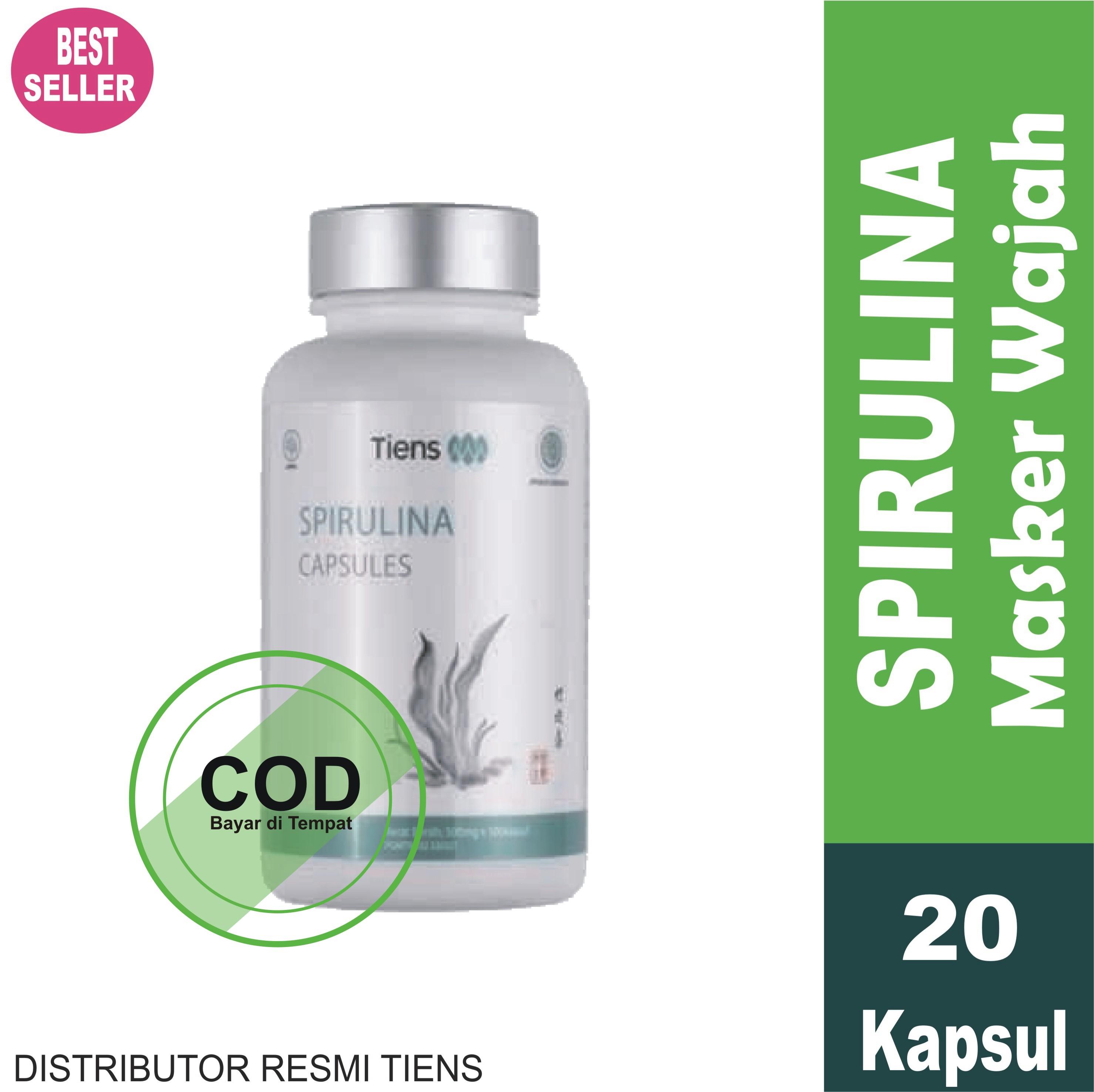 MASKER SPIRULINA TIENS ASLI Tianshi Spirulina Capsules Masker