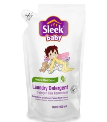 Sleek baby laundry detergent pouch 900ml