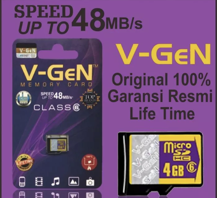 Memory Card VGEN Micro SD Card VGEN Original 4gb 8gb 16gb 32gb 64gb