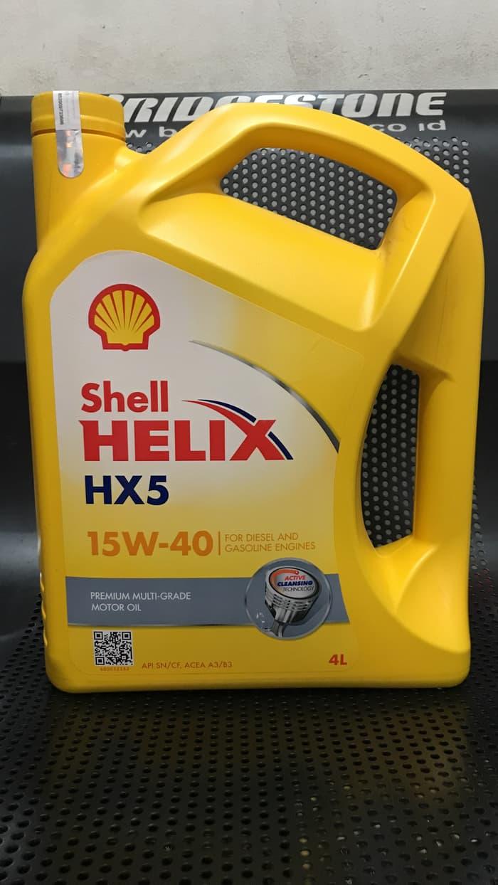 Oli Mesin Mobil Shell HX5 15w40 15w/40 15w-40 API SN/CF ACEA A3/B3 4L