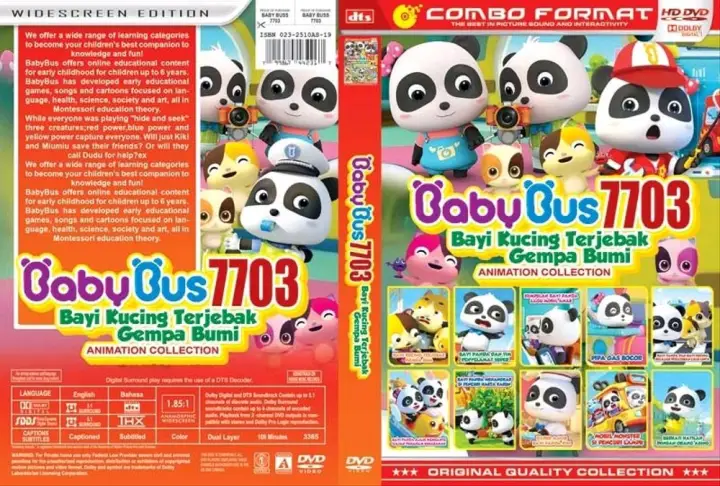 Promo Kaset Video Dvd Film Kartun Terbaru Collection Baby Bus