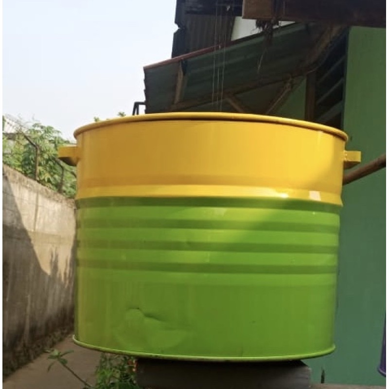 Drum Besi Sampah Pot Tanaman Pembakaran Sampah Volume100 Liter Via Kargo Lazada Indonesia 8984