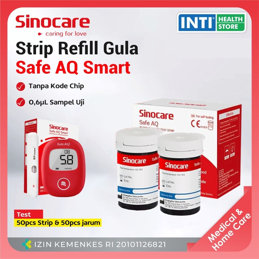 Plastic Sinocare Safe AQ Test Strip 0 S, For Hospital, 20 MIU/mL At Rs 00 In Surat - Foto 6