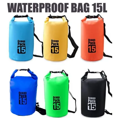 Ocean pack bag drybag water proof bag waterproof bag tas anti air 15L PROMO COD !!! dry bag waterproof /dry bag ransel HS