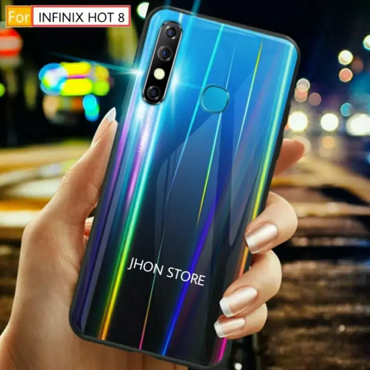 For Infinix Hot 8 X653c New Aurora Garskin Sticker Anti Gores Back Protector Lazada Indonesia