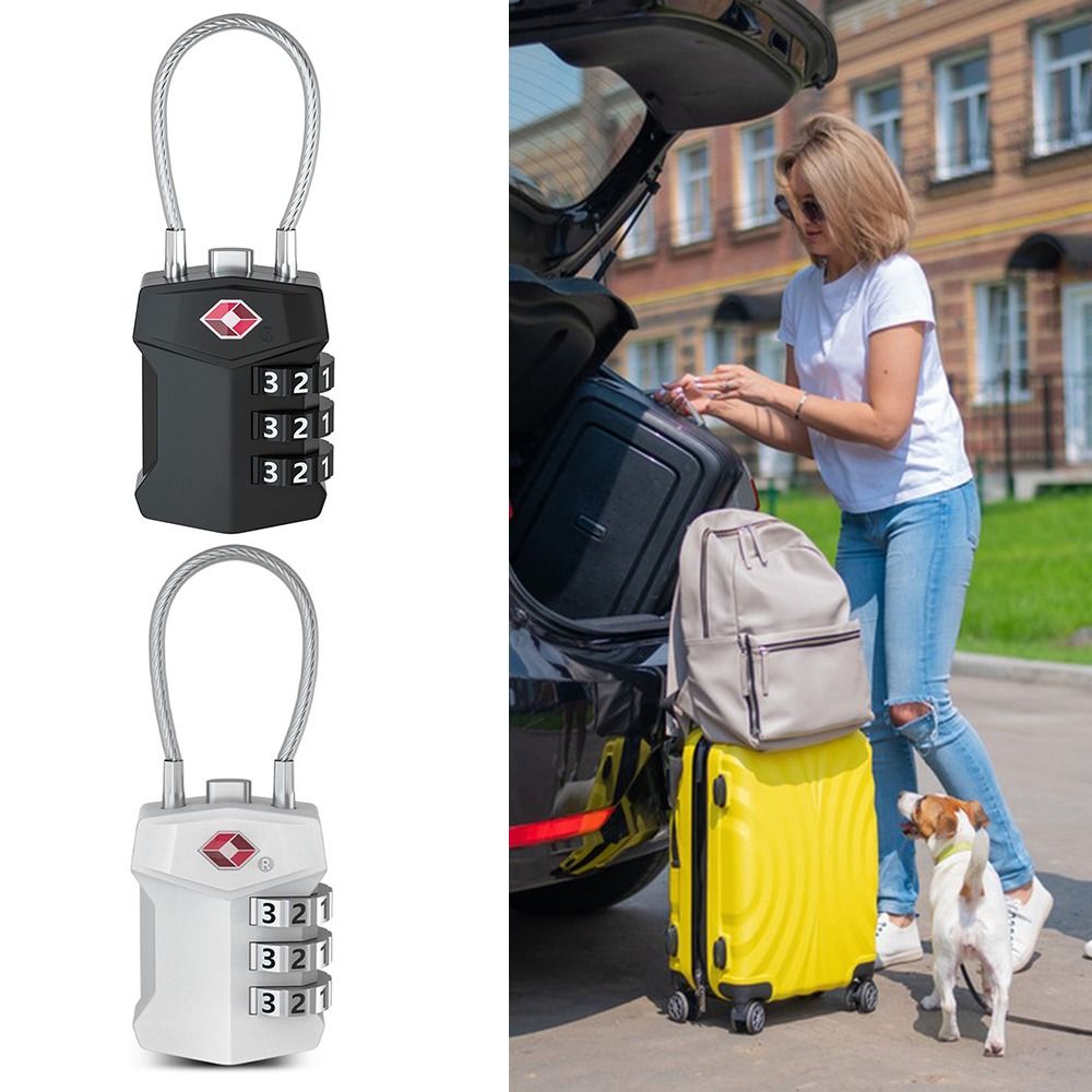HETU070703. Anti-theft Cabinet Locker Travel Safely Luggage Password Lock TSA Customs Code Lock 3 Digit Combination Lock Bag Padlock