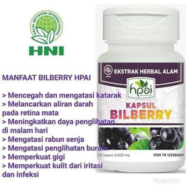BILBERRY HNI ORI, mengatasi mata +/ katarak BPOM Lazada Indonesia