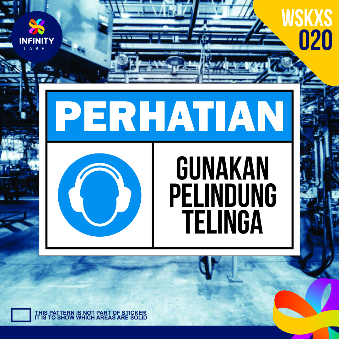 2x Wskxs 020 Stiker Sticker Label Safety Sign Murah Tahan Air Waterproof Rambu K3 Kesehatan Dan Keselamatan Kerja Gudang Pabrik Kantor Ukuran 16 5x25 Cm 2 Lembar 2 Pieces Gunakan Pelindung Telinga Lazada Indonesia