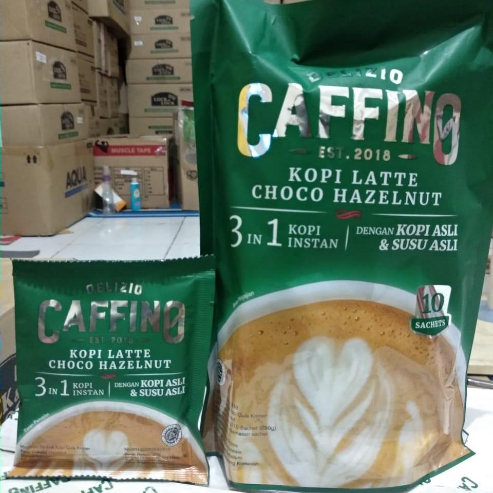 delizio caffino kopi - kopi susu - kopi asli - susu asli - 10 sachet