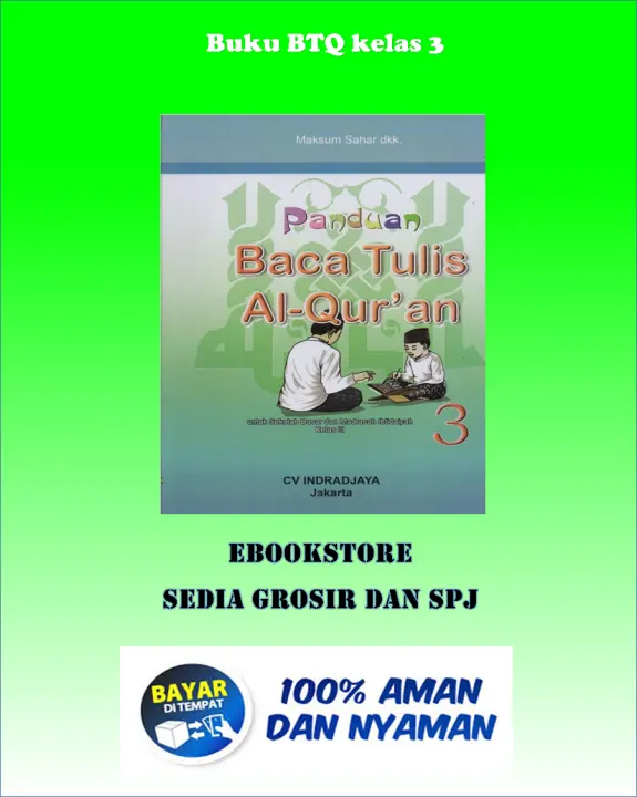 Buku Btq Kelas 3 Sd Buku Paket Baca Tulis Qur An Kelas 3 Sd Lazada Indonesia