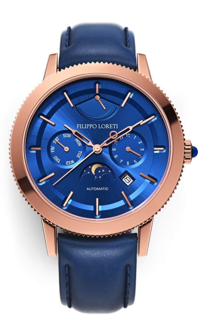 Jam Tangan Filippo Loreti Venice Rose Gold Blue Automatic Lazada Indonesia