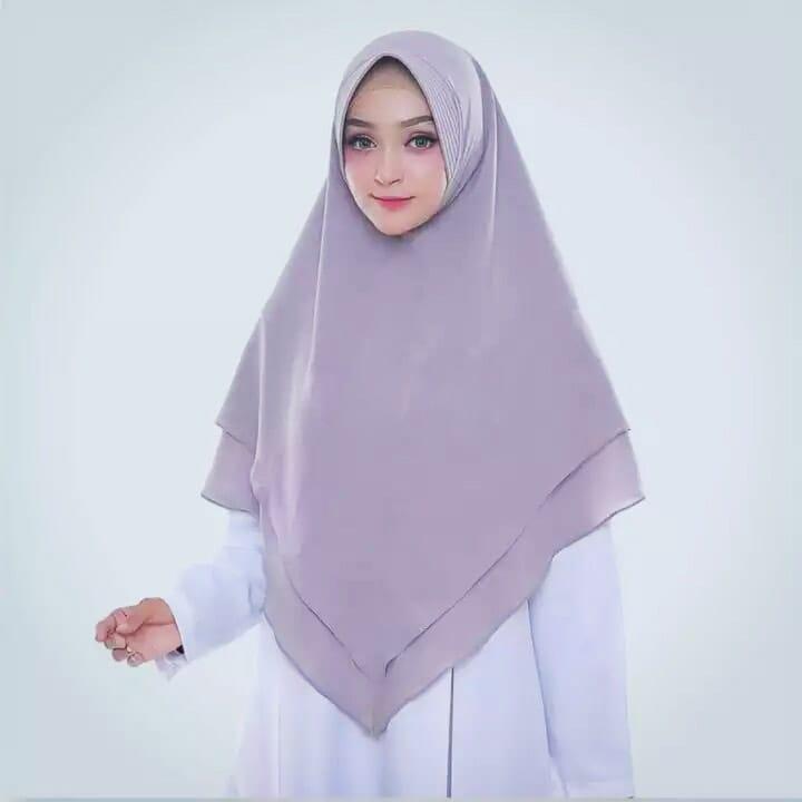 JFS - KHIMAR DUA LAYER KHALIMAH - JILBAB INSTAN - HIJAB SYARI - KERUDUNG SYARI