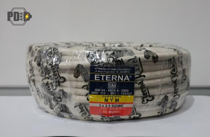 KABEL ETERNA NYM 2x2,5 / KABEL LISTRIK ETERNA NYM 2x2.5 |PER ROLL 50 M