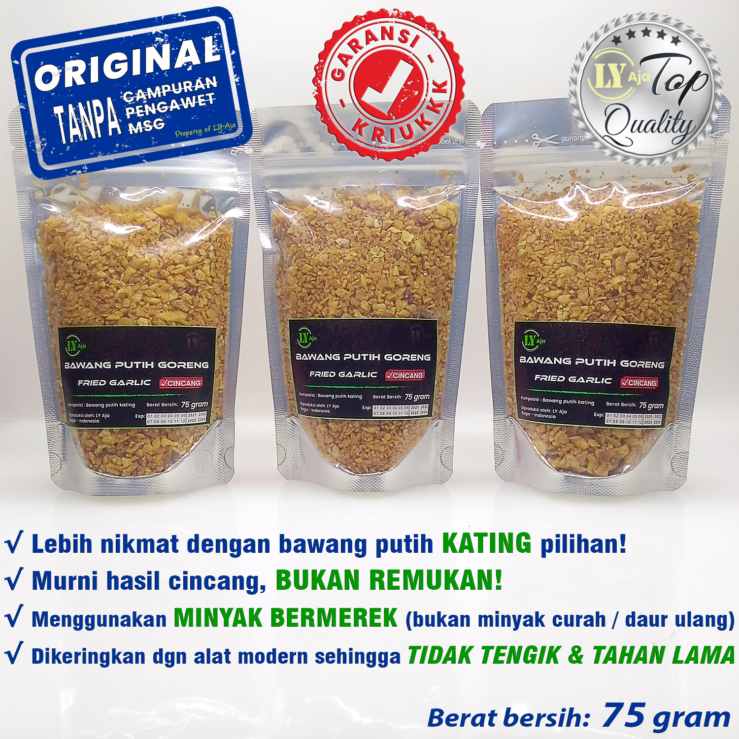 Jual Bawang Putih Cincang Goreng Terlengkap Lazada.co.id