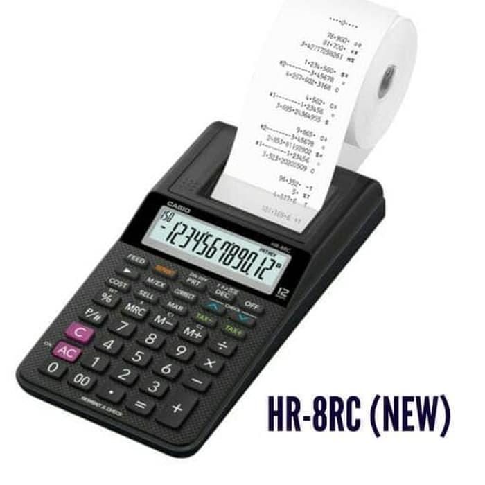 Kalkulator Casio HR8 RC ,Printing Calculator Struk Kalkulator Kasir HR