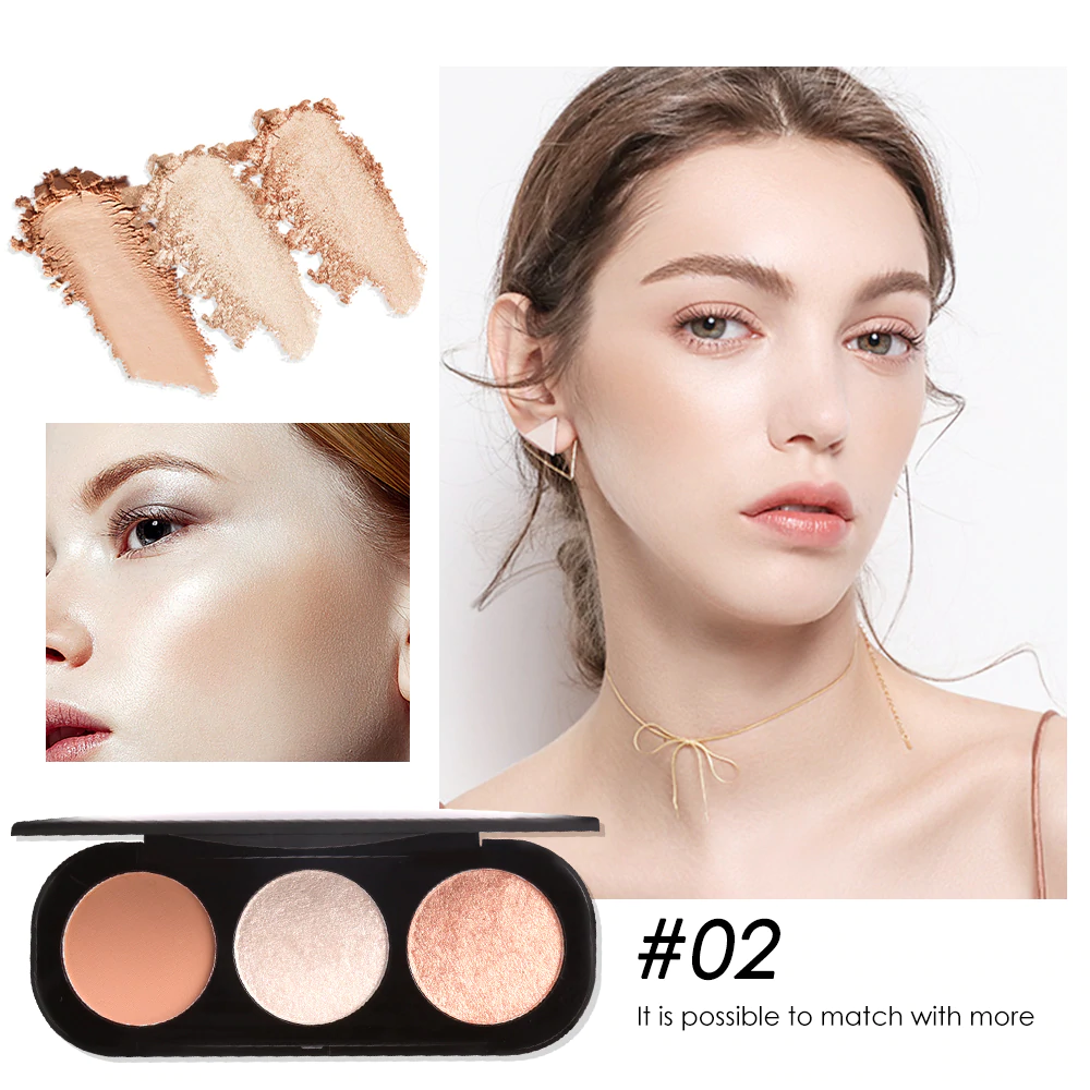 FOCALLURE Blush On Highlighter Palette Focalure Blus On dan