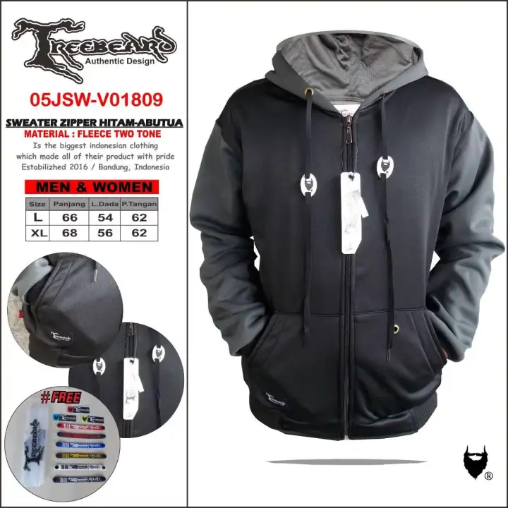 jaket zip hoodie