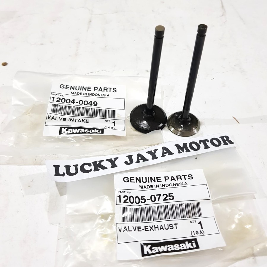 payung klep valve set Klx 150 intake dan exhaust Original Lazada
