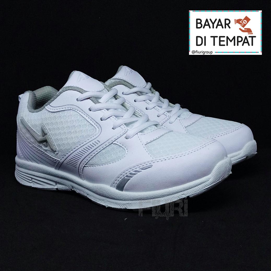 FIURI - Pro ATT Original - LGP 680 Putih - Sepatu Olahraga Wanita - Sepatu Sneakers Putih - Sepatu Kets Putih - Sepatu Full Putih - Sepatu Original - Sepatu Putih Murah