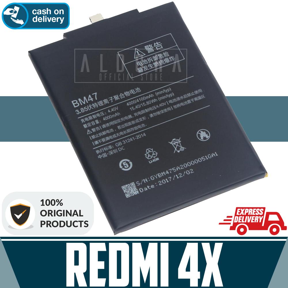 Aldora Baterai Compatible With Xiaomi Redmi 4X BM47 Premium High Grade Quality