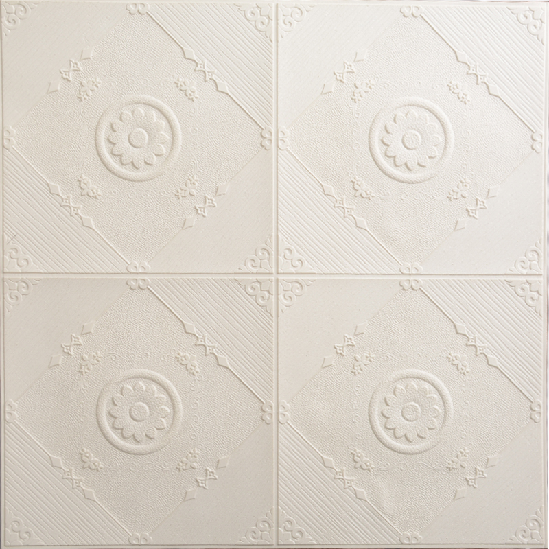 Wallpaper 3D Walpaper Motif Bunga Batik Wallfoam Sticker Dinding