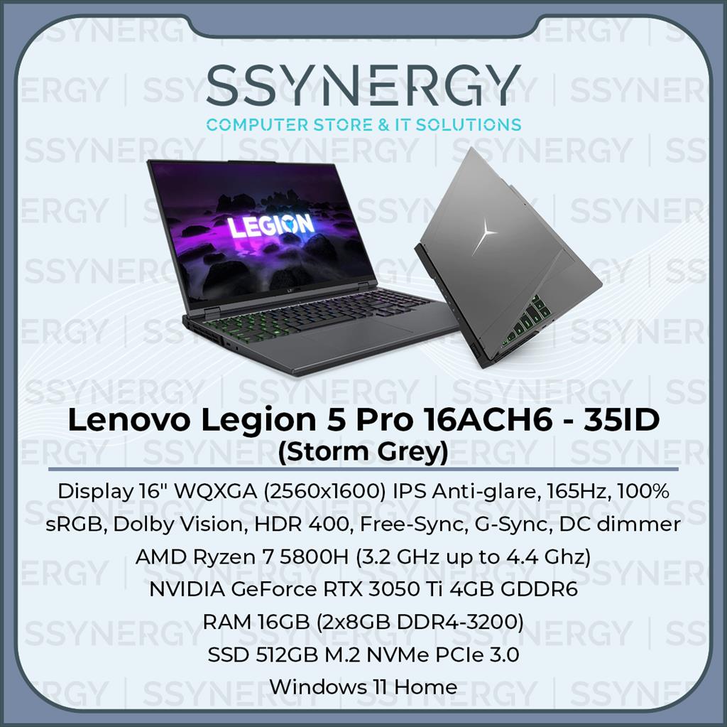 Legion 5 Pro 16ACH6 82JS0035ID R7-5800H 